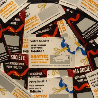 This collection is for professionals who want to inaugurate a store, a brand, or even an association using scratch tickets for this purpose. The key is to offer gifts that will be appreciated by customers and encourage them to return in the future, such as discounts on products or services offered by the business or club, free samples of products or services, gift cards to use in future purchases, personalized goodies with the logo of the company or association, such as t-shirts, bags, pens, or keychains, tickets for future events organized, such as concerts, conferences, or exhibitions... This collection is for professionals who want to inaugurate a store, a brand, or even an association using scratch tickets for this purpose. The key is to offer gifts that will be appreciated by customers and encourage them to return in the future, such as discounts on products or services offered by the business or club, free samples of products or services, gift cards to use in future purchases, personalized goodies with the logo of the company or association, such as t-shirts, bags, pens, or keychains, tickets for future events organized, such as concerts, conferences, or exhibitions...